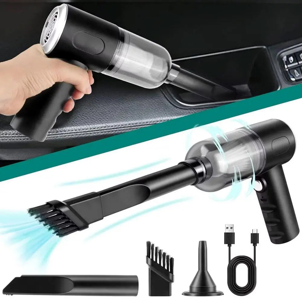 Wireless Handheld Car Vacuum – 5500Pa Strong Suction, 120W Motor, Cordless Air Duster for Car & Home,Portable Cleaning Appliance