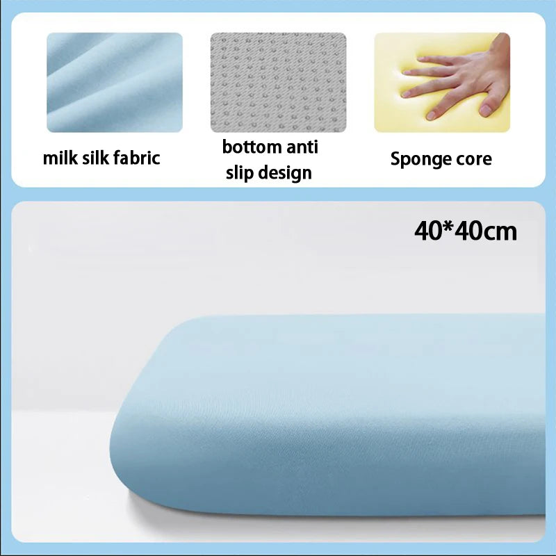 1Pc Thick Seat Cushion Ultra Soft Memory Foam Office Chair Pad Breathable Rebound Waist Support Cushion