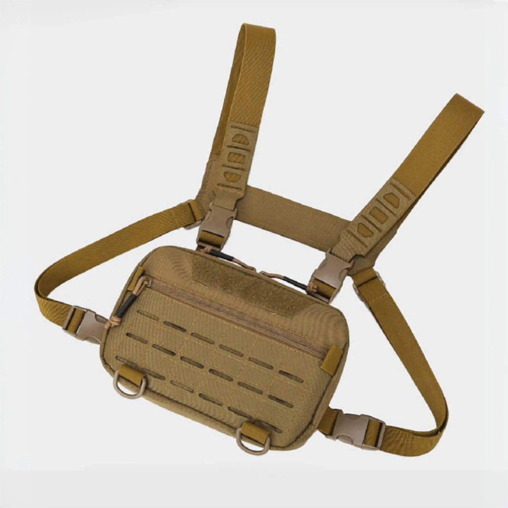 Men's Tactical Molle Chest Bag Outdoor Sports Travel Vest Hiking Trekking Hunting Backpack Fishing Cycling Bags Front Rig Pouch
