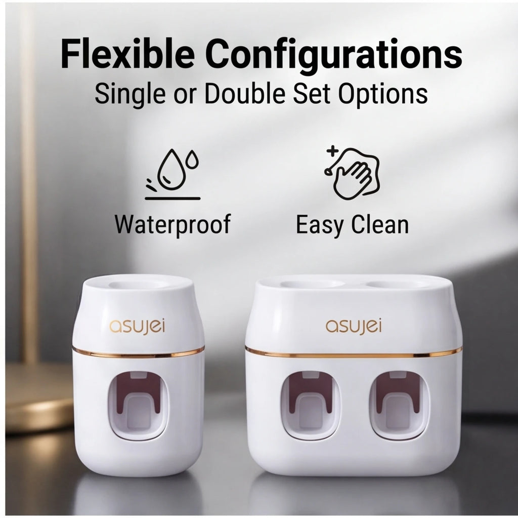 1pc Automatic Toothpaste Refill Rack – Squeezer & Storage Dispenser for Bathroom Organization