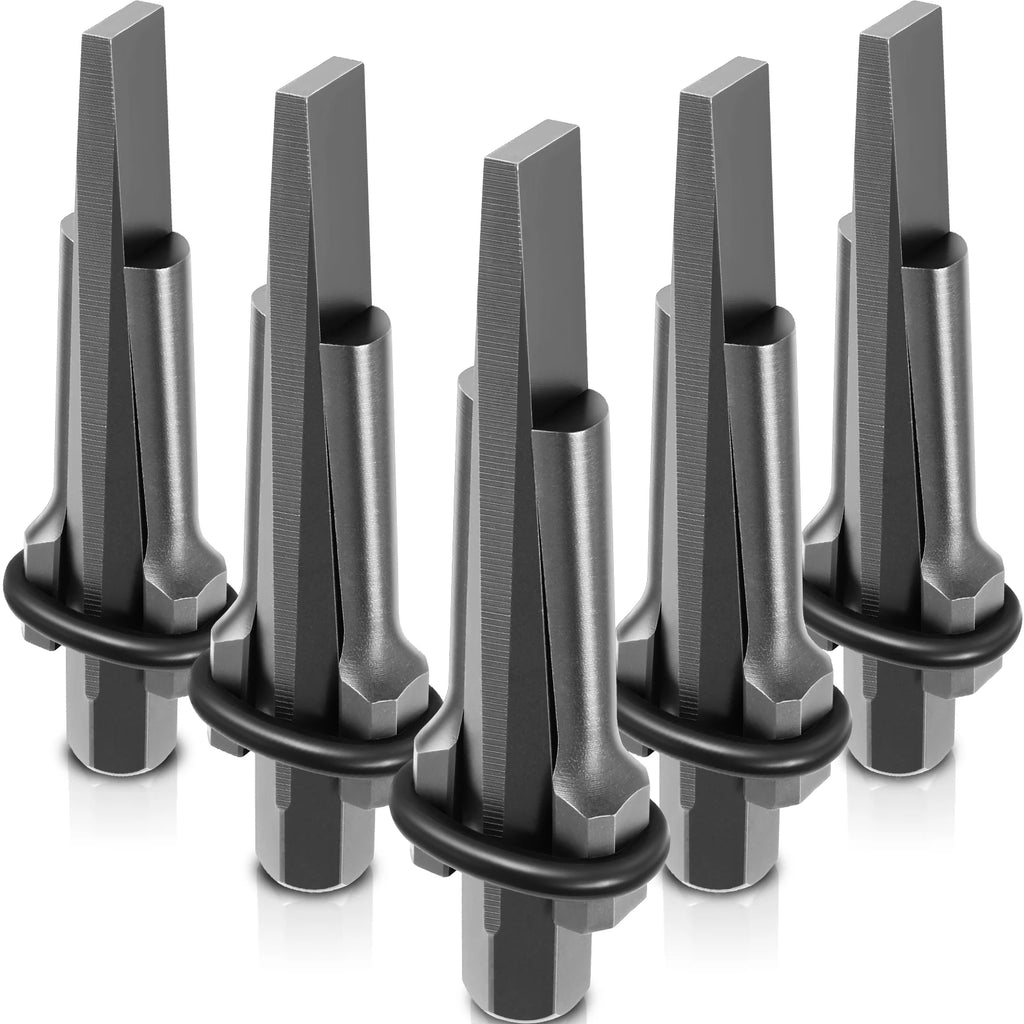 5/10Pcs Stone Splitting Tool Heavy Duty Steel Rock Splitters with Feathered Shims And Drill Guide for Granite Marble Demolition