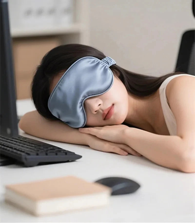 Double-Sided Silk Sleeping Eyeshade Light Blocking Breathable Protective Eye Wear For Travel Relax Safety Goggle New 2026