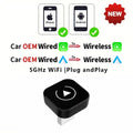 2026 Upgraded Wireless CarPlay Adapter& Android Auto Adapter, Mini&Stable CarPlay Wireless Dongle for iOS 10 Android 11and Above