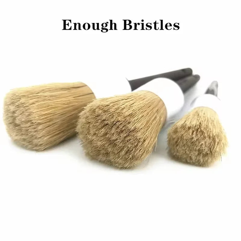 5Pcs Car Detailing Brush Set Car Cleaning Brushes Sponges Towels for for Washing Emblems Wheels Interior Auto Accessories
