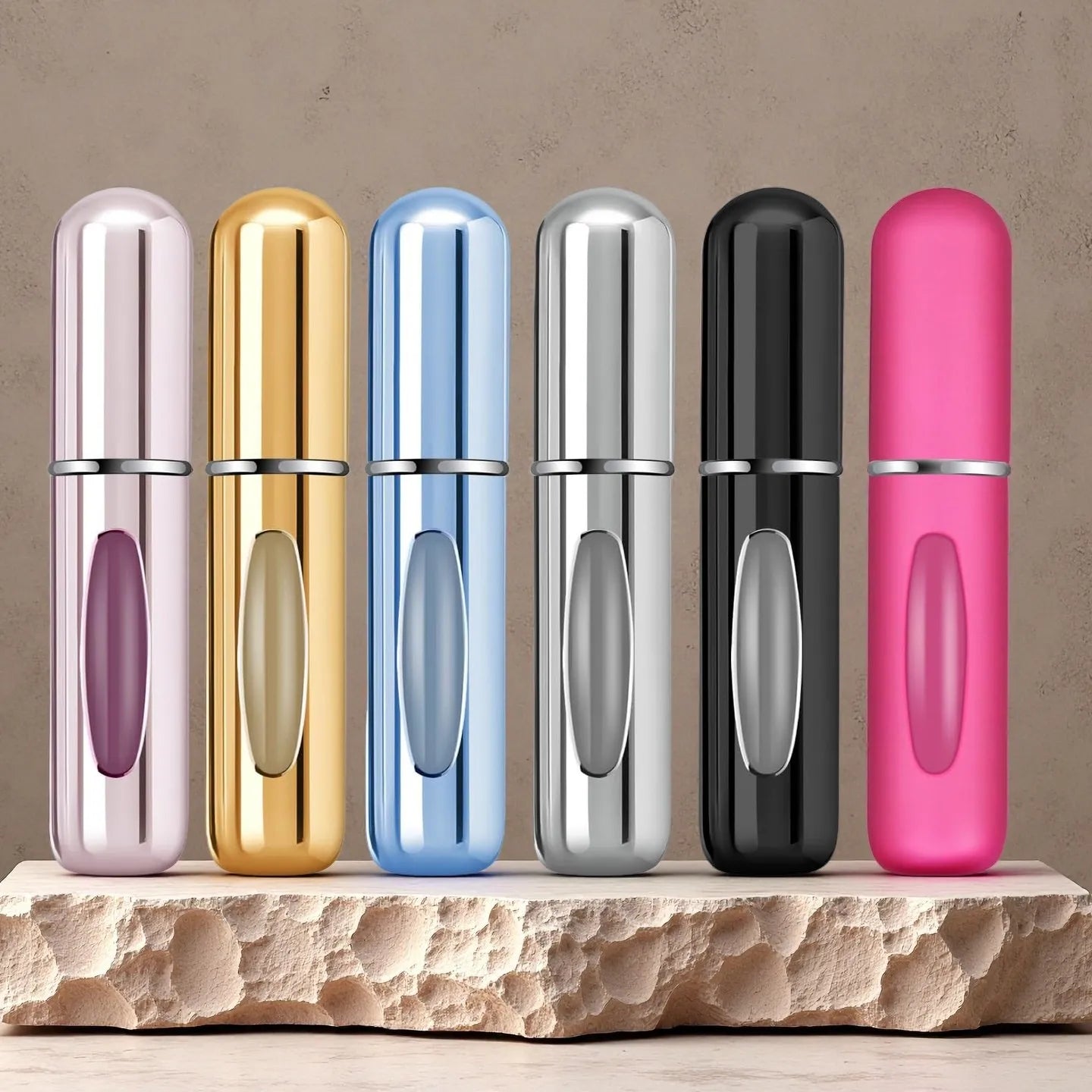6Pcs 5ml Perfume Refillable Bottle Portable Mini Travel Spray Atomizer for Women, Pocket Cologne Dispenser
