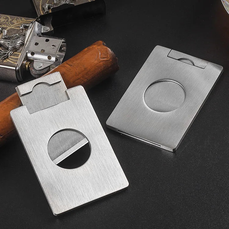 Portable Stainless Steel Cigar Cutter Sharp Blade Cigar Scissors Portable Pocket Cigar Smoking Accessories