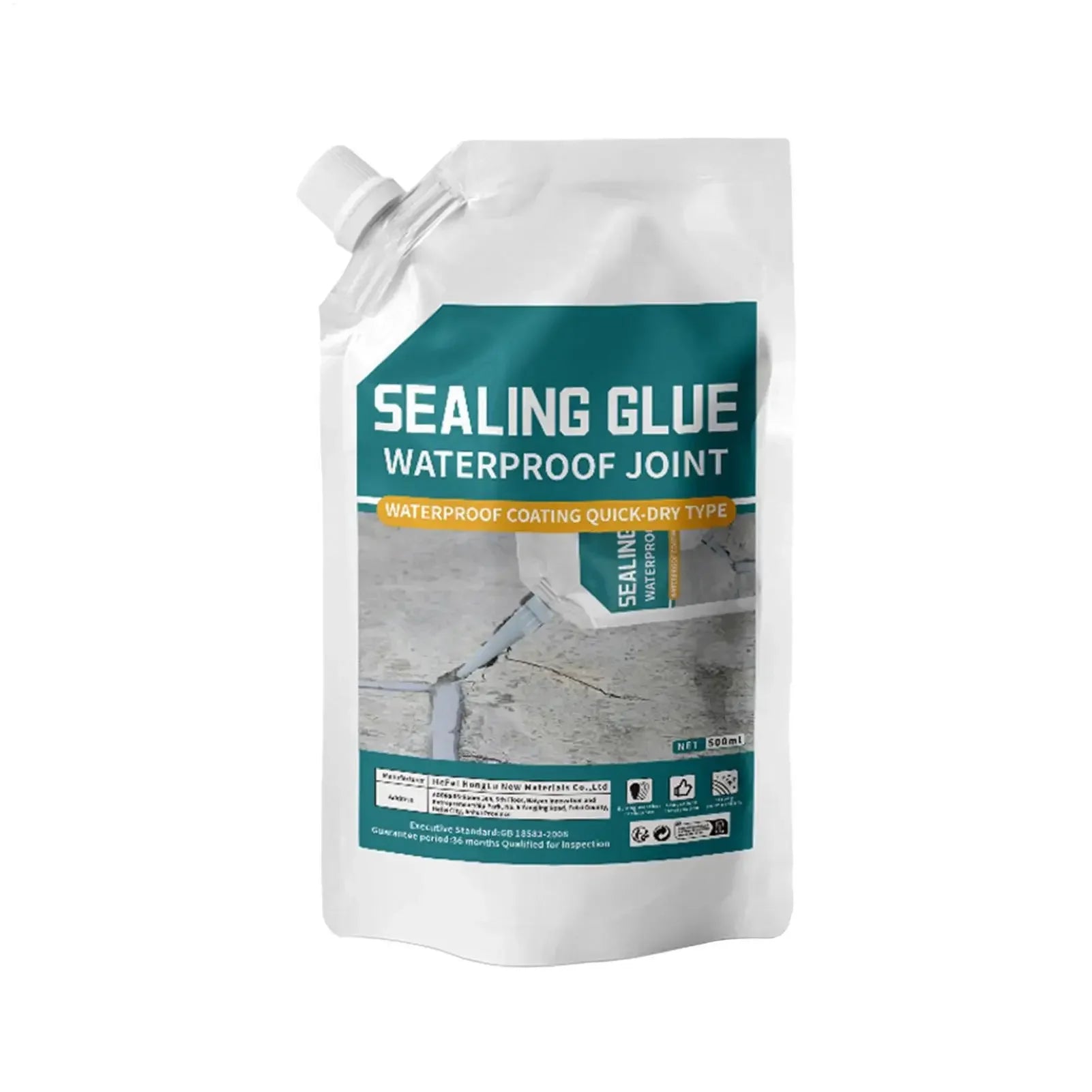 500ml Concrete Crack Filler Sealant Waterproof Quick-Drying Adhesive For Garage Floor Kitchen, Leak Repair For Corners