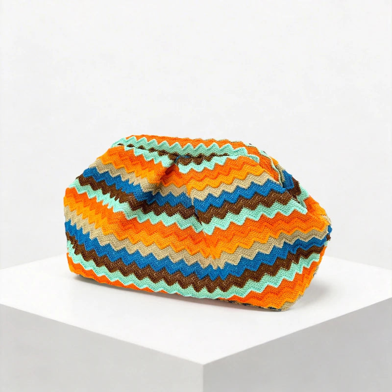 Retro Woven Pleated Cloud Clutch,retro New Bohemian Color-blocked Vacations Clutch Wallet,luxury Women's Evenings Wedding Clutch