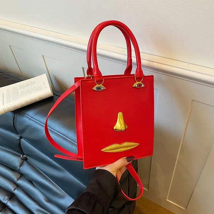 Unique Texture Diaper Bag Women's Luxury Leather Tote Vintage Crossbody Bag Minimalist Designer Large Capacity Elegant