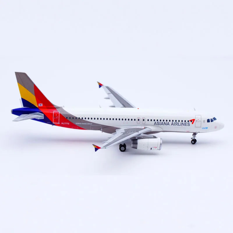 LH2418 Alloy Collectible Plane Gift JC Wings 1:200 Asiana Airlines "StarAlliance" Airbus A320 Diecast Aircraft JET Model HL7772