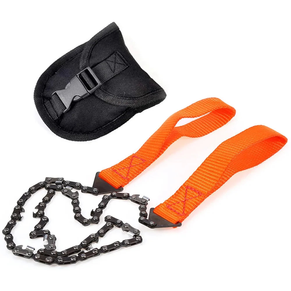11 tooth outdoor portable hand pulled rope saw - suitable for outdoor, mountain climbing, and rescue - multifunctional saw chain