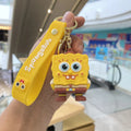 Kawaii Anime Spongebob Squarepants Patrick Star PVC Keychain Backpack Decoration Birthday Gift For Children