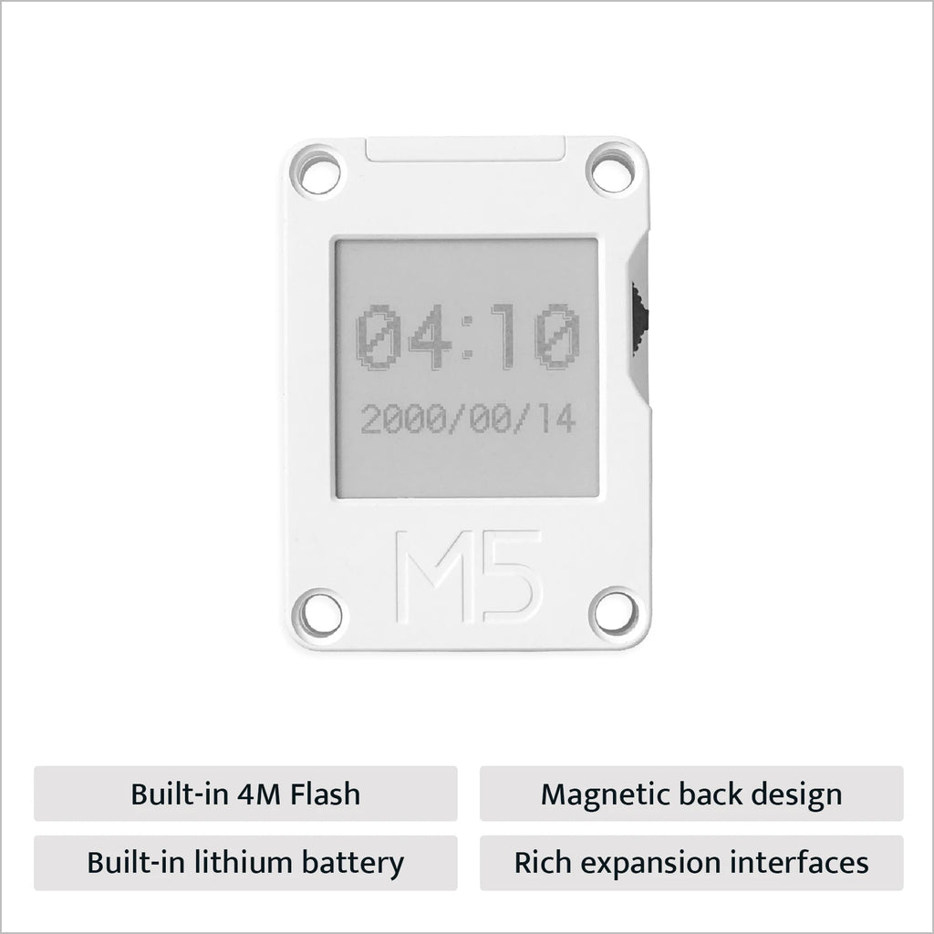 M5Stack Official M5Stack ESP32 Core Ink Development Kit(1.54'' Elnk Display)