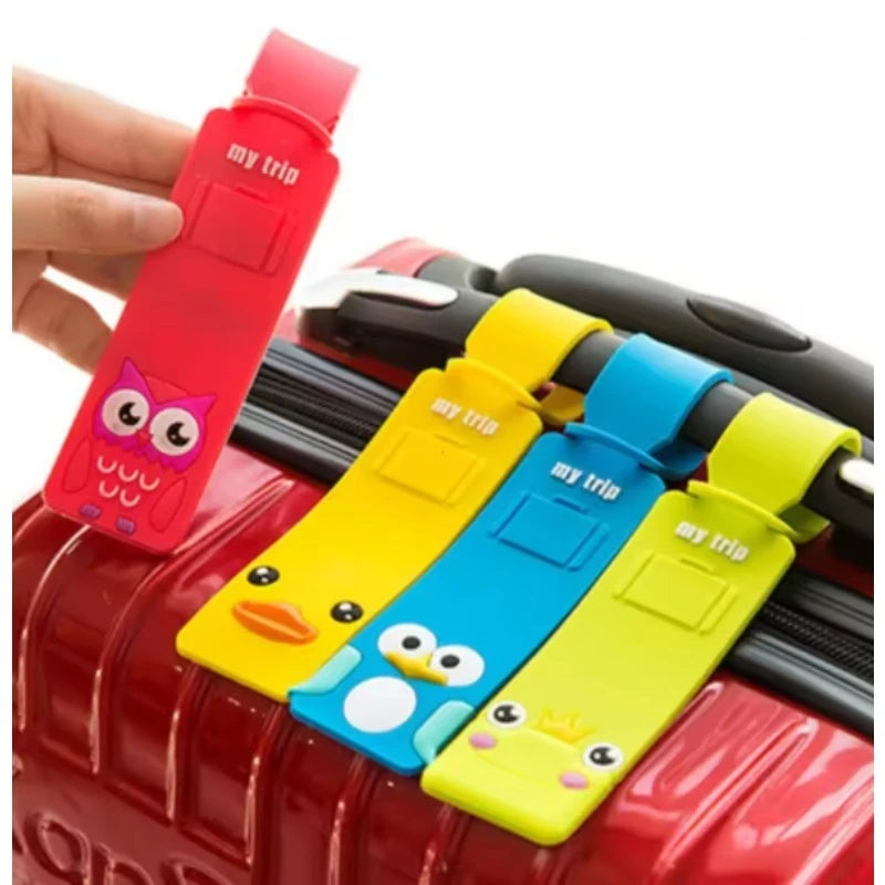 Lovely Silicone Luggage Tag Boarding Pass Luggage Tag Checked Fashion Travel Accessories Cute Luggage Tag Flight