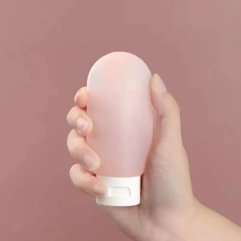 4Pcs/Set 60ml Refillable SqueezeBottles Empty Leakproof Portable Travel Containers For Shampoo Lotion Skincare Travel Essentials