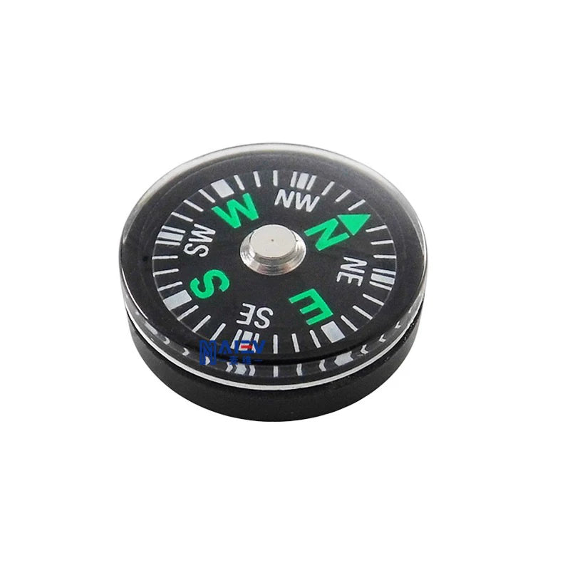 20MM ABS Material Portable Gift Mini Pocket Outdoor Adventure Travel Compass  Survival Compasses Button Design Practical Guider