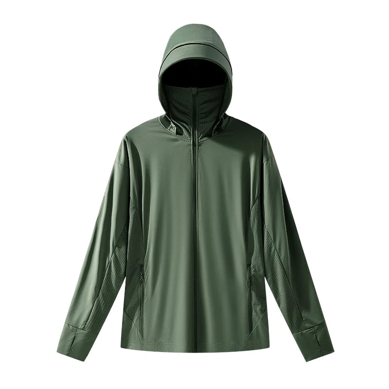 JNLN Unisex Summer Anti-UV Jacket Outdoor Quick Dry Sun Protection Windbreaker Men Women Hiking Camping Climbing Elasticity Coat