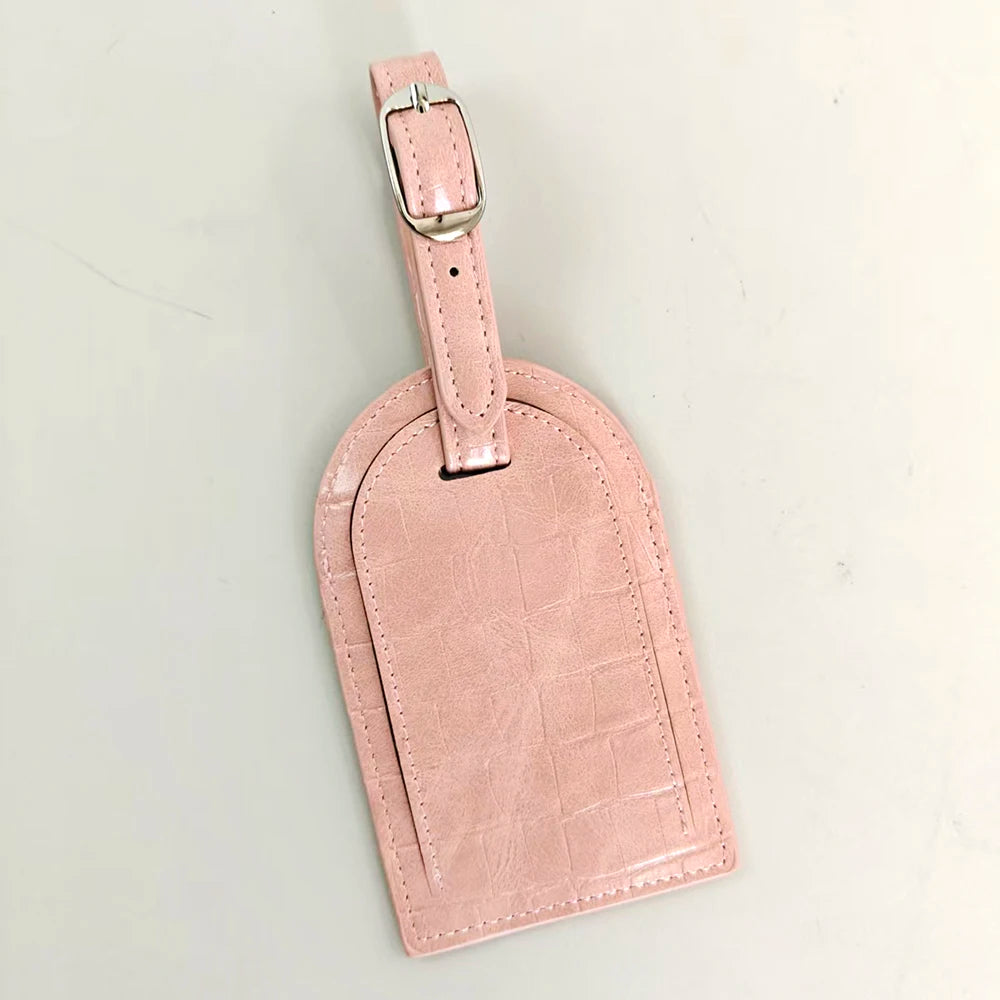 Crocodile Passport Cover Luggage Tag  Luxury Custom Letter Travel Accessories PU Leather Passport Holder Suitcase Name Label Set