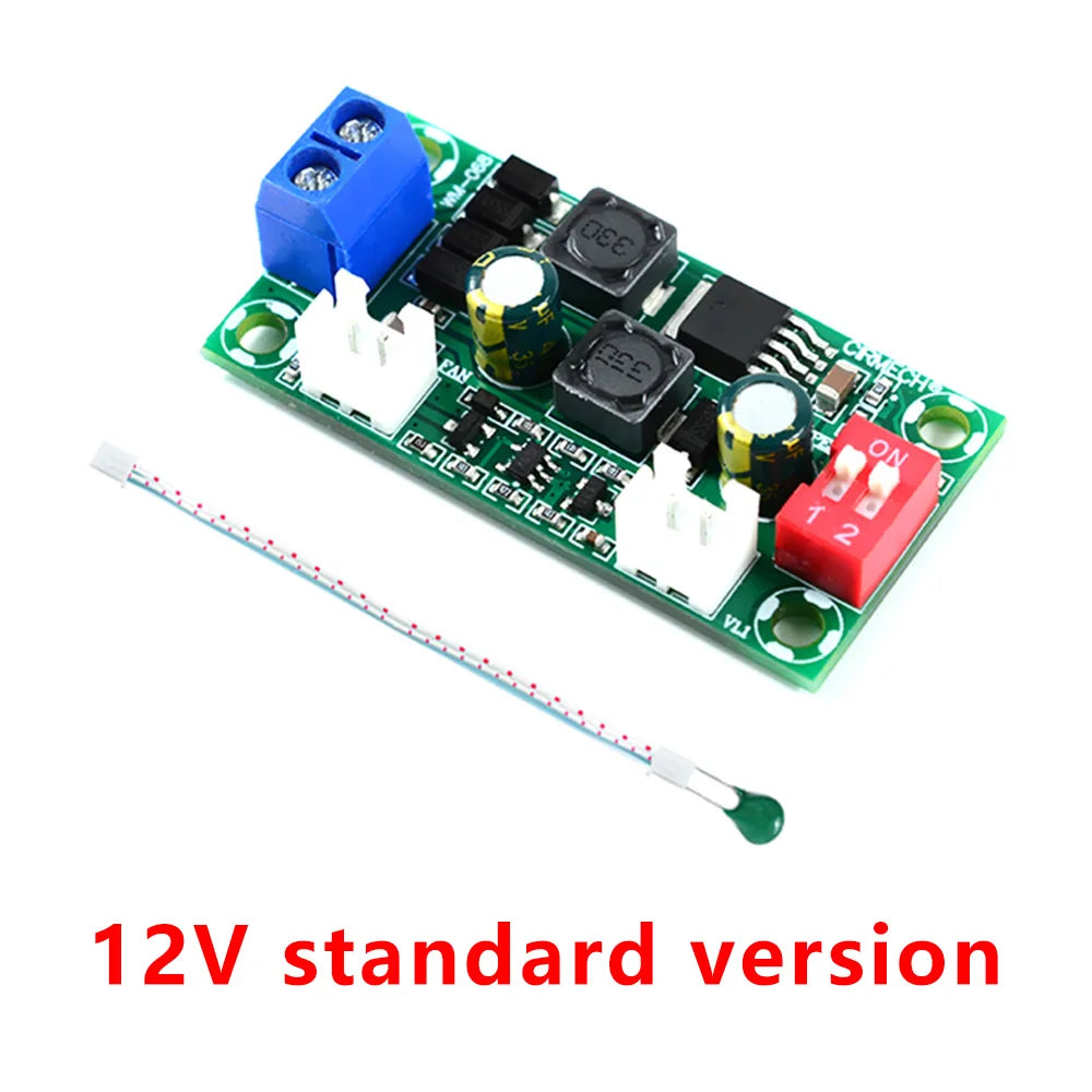 Electronic Thermostat Temperature Control Fan Module DC12V 24V Speed Controller Temperature Control Board Cooling Module