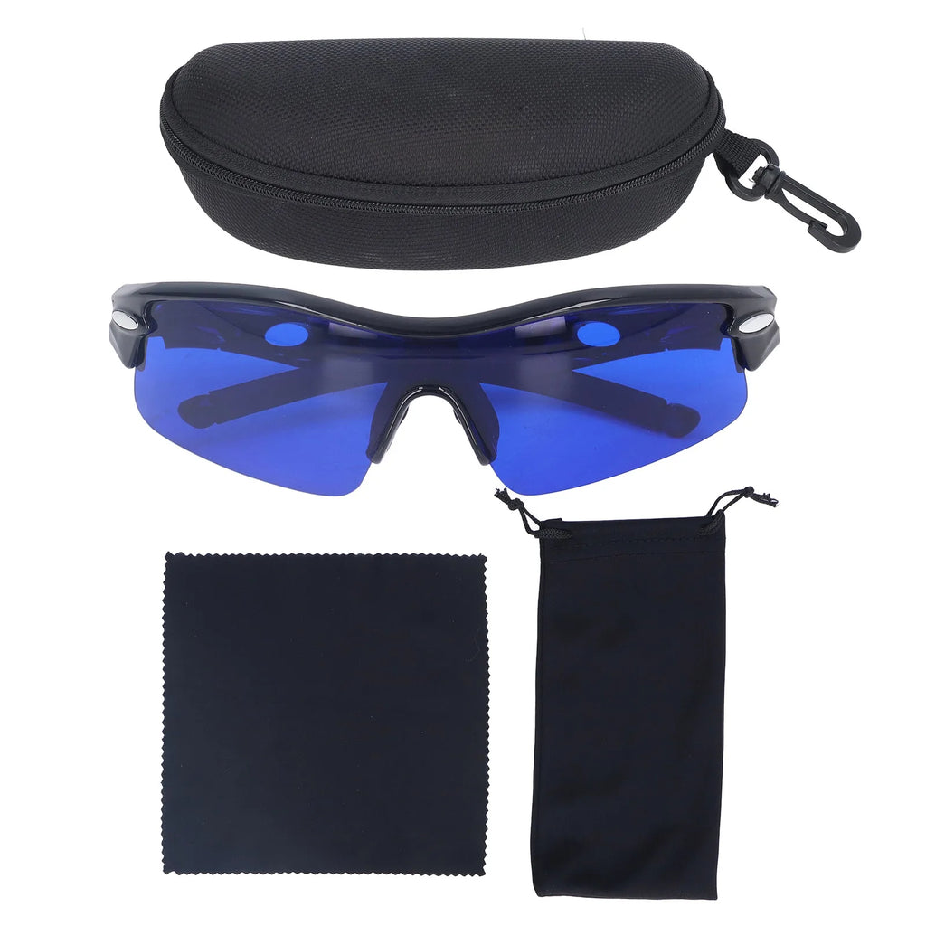 Ball Finder Sport Glasses Easy to Spot UV   Easy Storage Cycling Glasses with Glasses Cloth  Storage Bag   for Hiking