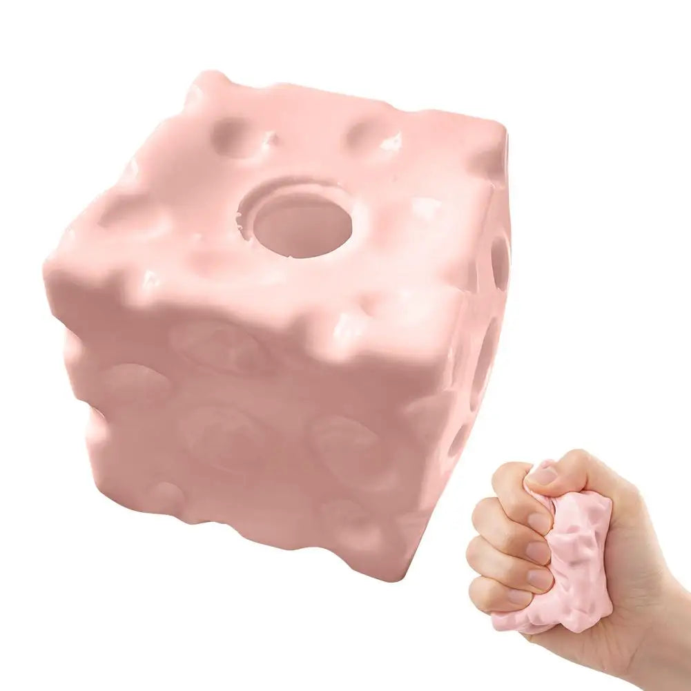7cm Soft Cheese Ball Skin Squeeze Toy DIY Tactile Satisfaction Sensory Fidget Toy For Relieving Stress Anxiety ADHD Office Gift