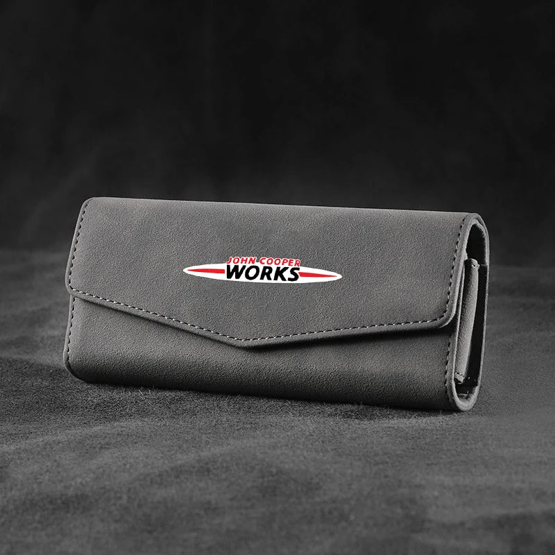 Car Glasses Case Sunglasses Storage Box Clip For MINI John Cooper S Works JCW R50 R52 R57 R58 R56 F55 F56 Countryman Accessories