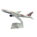 JASON TUTU 16cm BRITISH AIRWAYS Plum flower Boeing b777 Plane Model Airplane Diecast Metal 1:400 Aircraft Model Drop shipping
