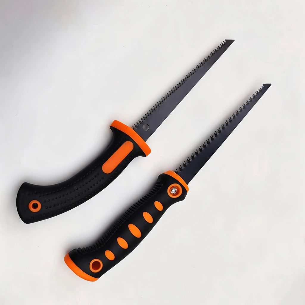 2pcs Portable Mini Hand Saw with Non-Slip Handle,Suitable for Dry/Wet Wood,Bamboo,Gypsum Board and Camping Garden DIY Cutting