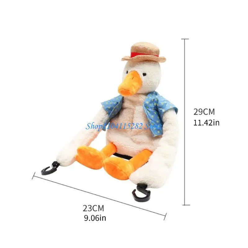 Car Headrest Tissue Box Car Interior Accessories Duck Animal Pattern Paper Case Hanging Napkin Holder Tissue Dispenser