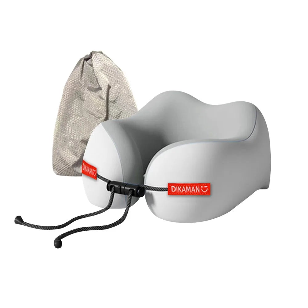 Portable U-shaped Pillow Press-inflatable Ergonomic Travel Pillow Double Hump Design Cervical Pillow