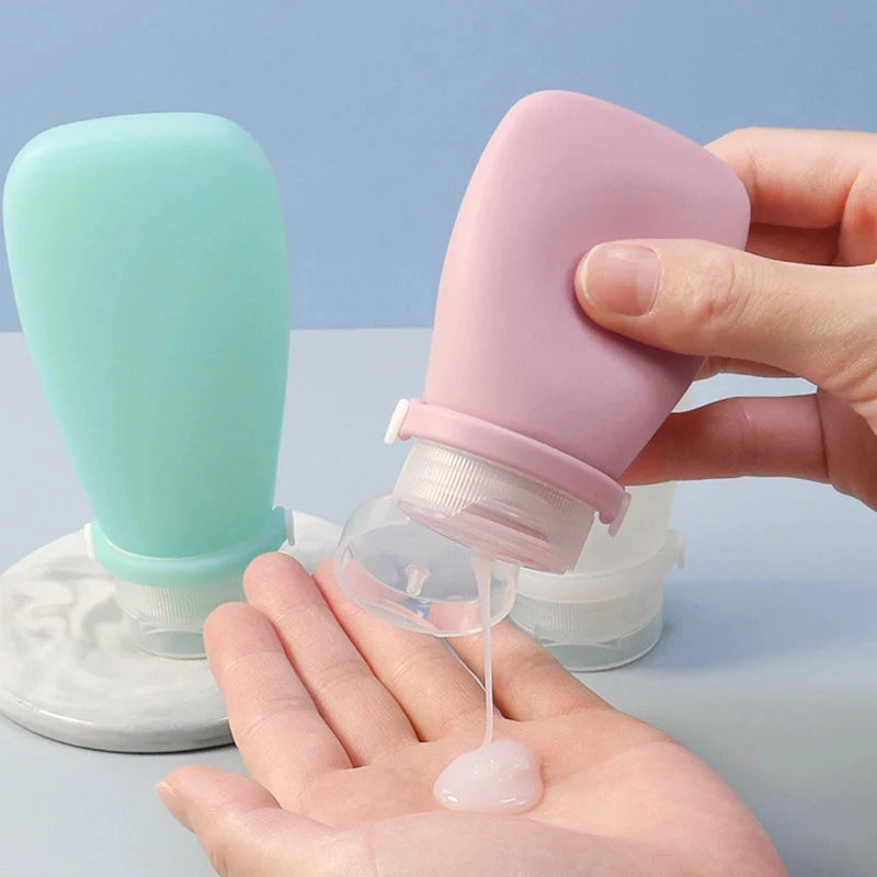 Soft Silicone Travel Bottles 30/60/90ml Empty Squeeze Tubes For Lotion Leakproof Skin Care Products Container Travel Accessories