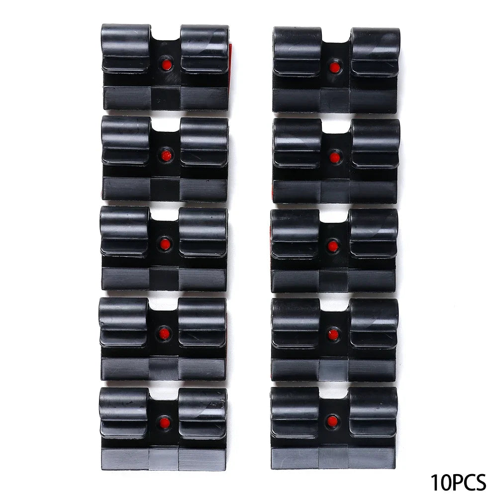 10Pcs Self Adhesive Cable Organizer Hook Light String Clip Heavy Duty Cable Clip Outdoor Waterproof Light Strip Rope Wire Fixer