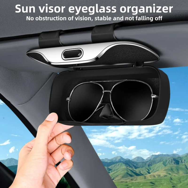 For Car visor eyeglasses case car interior main driver eyeglasses clip sunglasses organizer eyeglasses holder