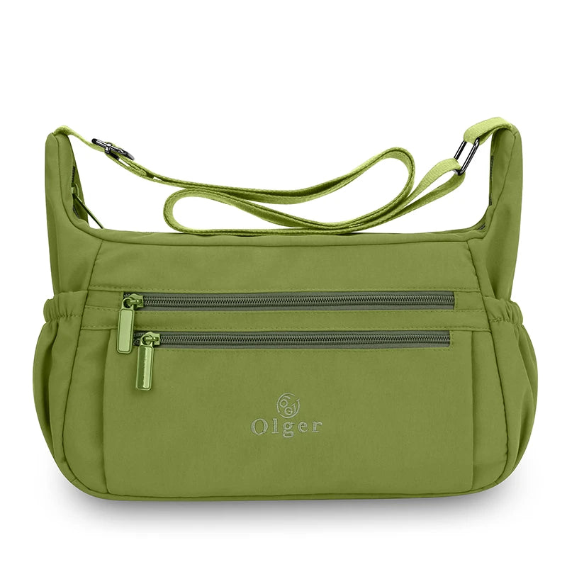 Fashion Nylon Women's Crossbody Bag Handbags with Multiple Pockets Large Capacity Lightweight Travel Shoulder Bag for Women