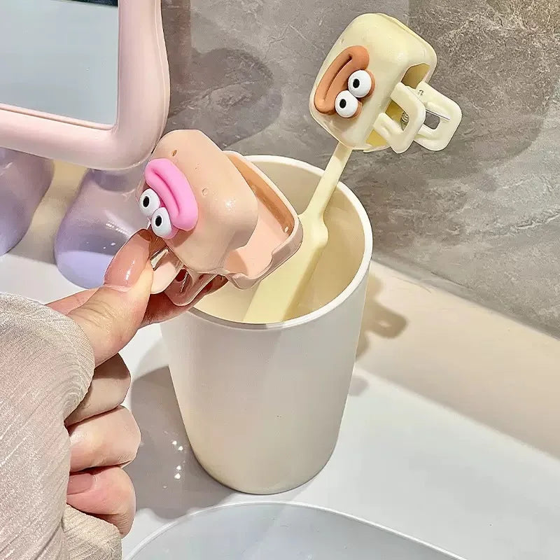 1PC Dopamine Home Toothbrush Head Protective Cap Electric Toothbrush Storage Clip Convenient Travel Toothbrush Cover Clip