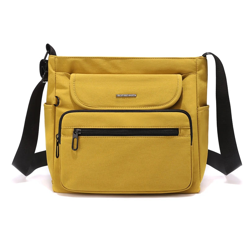 Women's Lightweight Nylon Handbag Crossbody Bag Large Capacity Multi-Compartment Casual Daily Tote Travel Tote Shoulder Purse