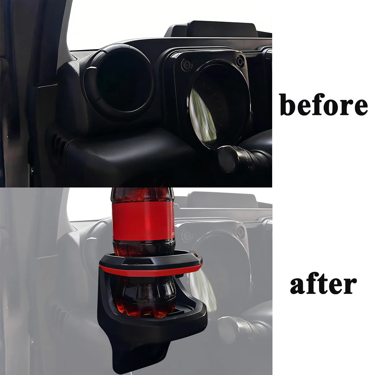 Water Cup Holder Drinks Holder Stand Mount Bracket for Suzuki Jimny 2019 2020 2021 2022 2023 JB74 JB64 Car Interior Accessories
