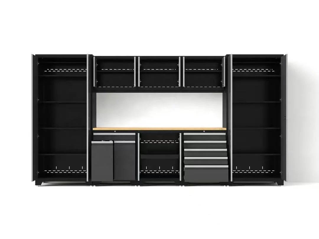 CYD Steel Garage Storage System Modular Tool Cabinet Heavy Duty Workshop Metal WorkBench Tool Bench Garage Workstation Cabinet