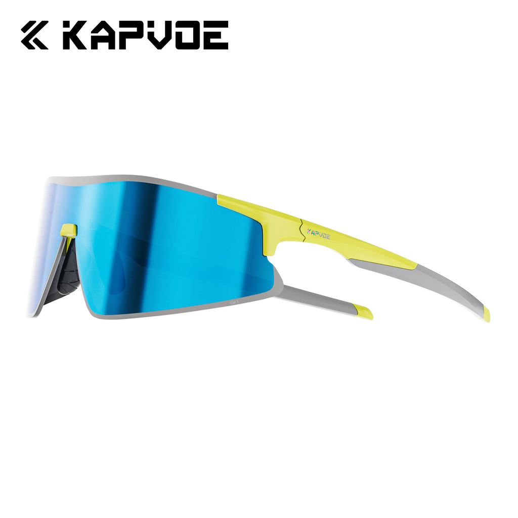 Kapvoe New Photochromic Running Sunglasses Men Women Marathon Ultralight Outdoor Sports Cycling Hiking UV400 Climbing Goggles