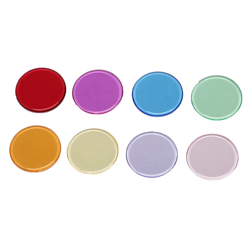 100pcs 19mm Poker Chips Count Bingo Chips Bingo Game Cards Plastic for Games