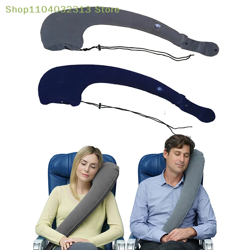petitePVC Pillow Portable Headrest Chin Support Cushions For Inflatable Air Travel Rest Side Sleeping Neck Nap Pillowaccessories
