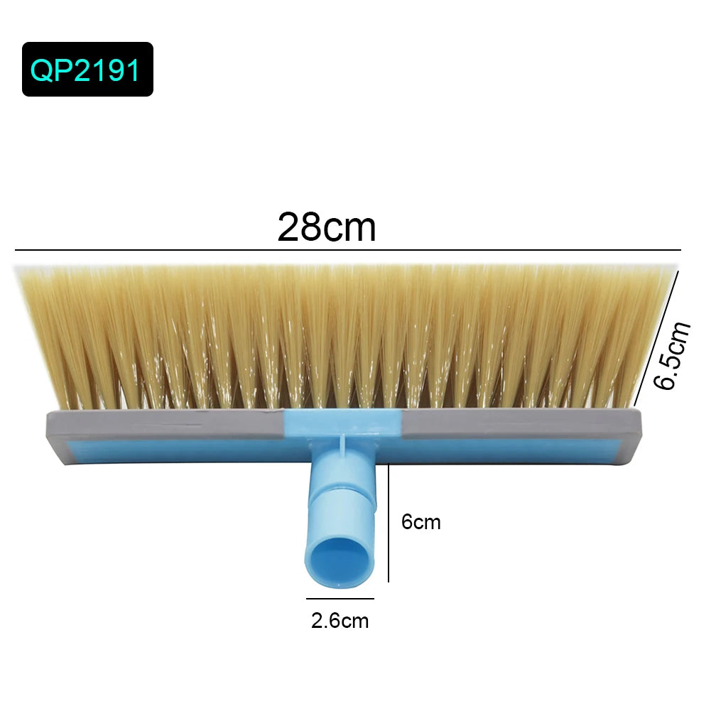 Soft Bristle Car Wash Brush Imitation Bristle Mountable Plus Handle Cleaning Brush Photovoltaic Panel Cleaning Brush Head