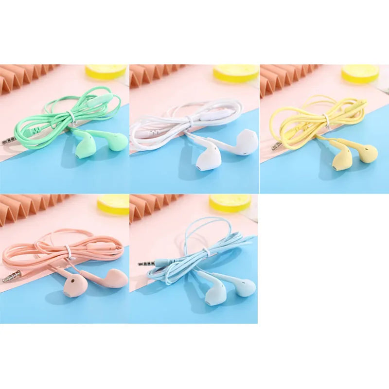 U19 Wired Earbuds 3.5mm Jack Earphones with Mic for iPhone Android Phone Tablet Mini Headphone Sport Headset
