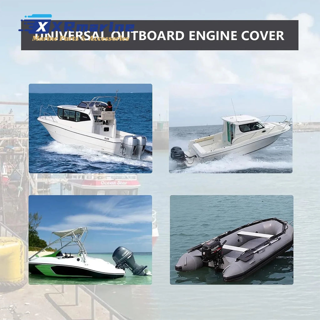 Outboard Motor Cover for Mercury Yamaha Honda Suzuki Tohatsu Johnson Evinrude Most 30 35 40 45 50 55 60 HP Full Boat Engine