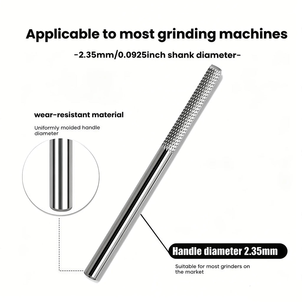 1PC Tungsten Steel Nail Drill Bit Professional Electric Nail Drill Bit Gel Nail Remover Cuticle Grinder Low Heat Odorless Manicu