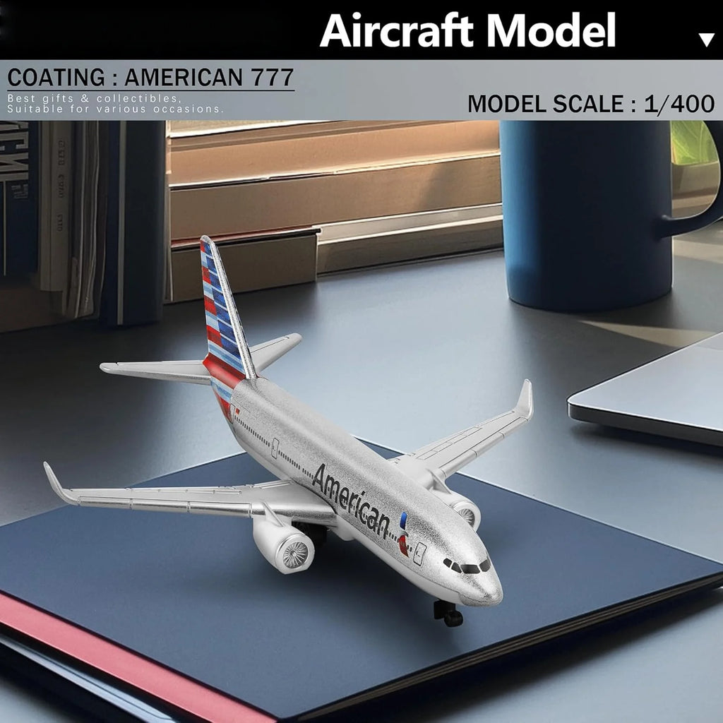 Airplane Toy Replica 16CM Scale 1:400 Metal B777 American Airlines Alloy Airplane Model Machine Diecast Aircraft Aviation