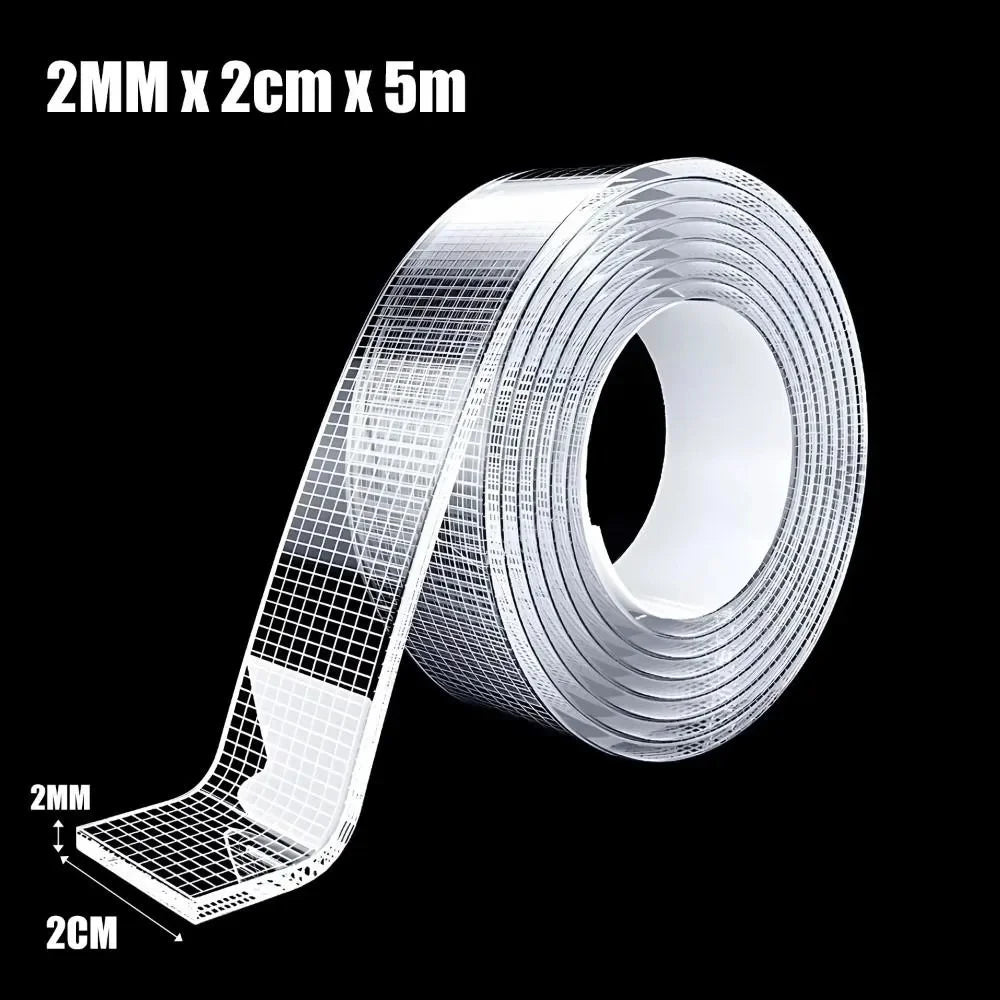 Heavy Duty Nano Tape Double Sided Transparent Waterproof Adhesive Tape Removable Strong Sticky Mounting Tape for Home Office