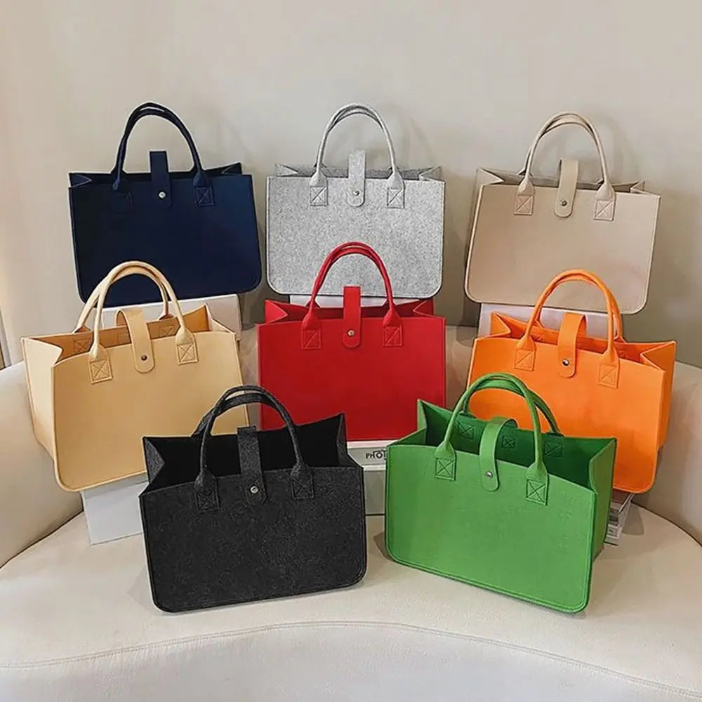 New Felt Felt Shoulder Bag Toy Sundries Large Capacity Messenger Bag Storage Organizer Crossbody Handbag Women