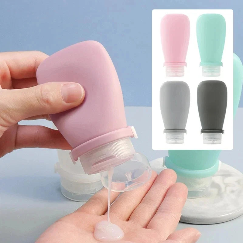 1/2pcs Soft Silicone Travel Bottles Empty Squeeze Tubes For Lotion Leakproof Skin Care Products Container Travel Accessories
