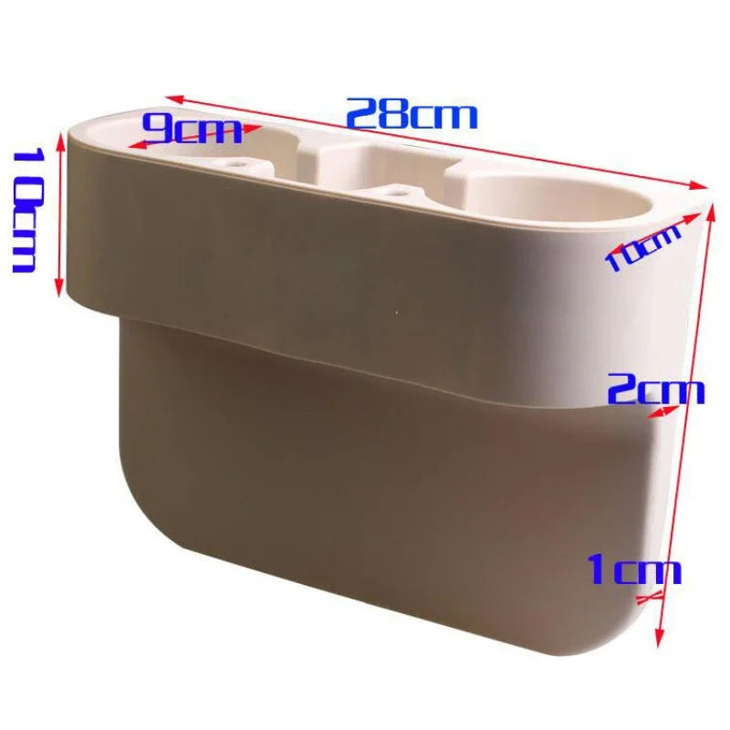 Car Leather Cup Holder Tray Side Pocket Vehicle for Benz BMW Genesis Sorento Santa Fe Palisade Grandeur Gap Car Cup Holder